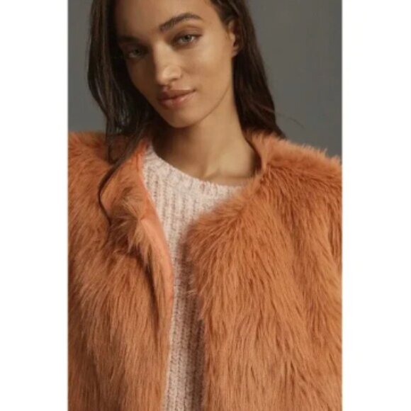 Brand New Anthropologie Faux-Fur Midi Vest - Picture 3 of 3